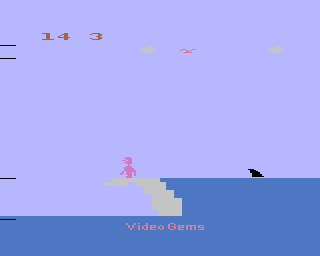 Surfer's Paradise But Danger Below! screenshot 5 for Atari 2600